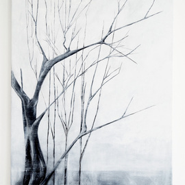 Nadia Moniatis Artwork Trees, 2013 Acrylic Painting, Trees