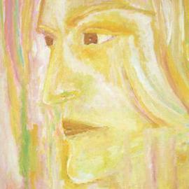 Palle Adamos Finn Jensen: 'Christ', 2003 Acrylic Painting, Figurative. Artist Description: Christ has conquered death so we can live.  Jesus and we are one.  The painting can be used for christian meditation saying the mantra You love me I am not alone....