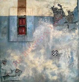 Art Passion: 'no titke', 2017 Acrylic Painting, Home. Artist Name : Mayasa Abdul Azizartist style is very realisticThisis an original painting of the artist.The painting depicts a realist landscape type of form of art with a raise window like effect using an attachment to the painting.the painting is based on the structure of traditional wall ...