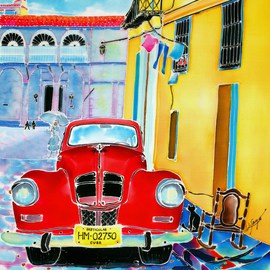 Hisayo Ohta Artwork Afternoon in Havana, 2000 Other Painting, Travel
