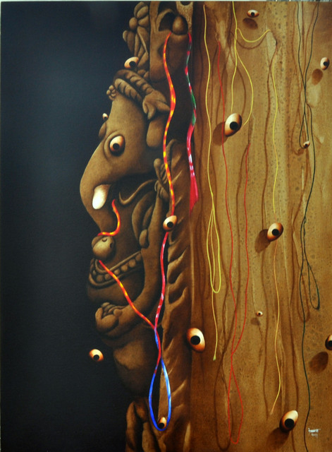 Abbas Batliwala  'Ganesh', created in 2012, Original Painting Oil.