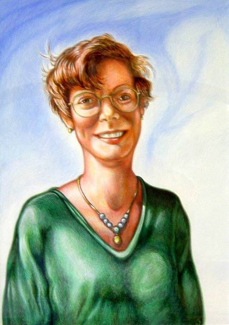 Artist Austen Pinkerton. 'Hilary' Artwork Image, Created in 1999, Original Painting Ink. #art #artist