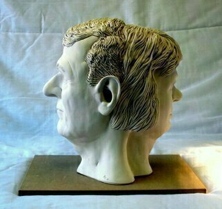 Austen Pinkerton: 'JANUS', 2012 Ceramic Sculpture, Portrait.     SCULPTURE PORTRAIT ...