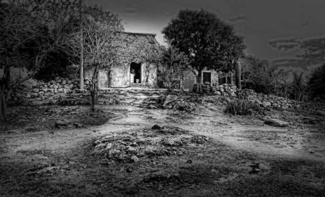 Andrew Xenios  'Casa Maya', created in 2012, Original Photography Black and White.
