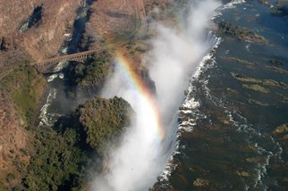 Alessandro Zanazzo: 'flying over human s passions', 2007 Digital Photograph, nature. Aerial photography. Victoria Falls. Africa. Nature. Water falls.An Artist should be able to search the ethernity in the subjects he she photographs, becomingone, the same thing with his her subject, one soul with the subject, i nthe infinite mistery of an instant. ...