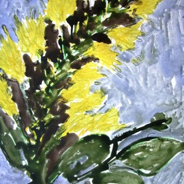 Baljit Chadha: 'DIVINEFLOWERS', 2010 Mixed Media, Floral. Artist Description:             INSTANT FLOW OF COLORS, IMAGINATIVE FLOWERS, IN MIX MEDIUM.            ...
