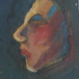 Susan Baquie: 'In profile', 2012 Oil Painting, Psychology. 