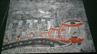 Jacki Weber: 'China ', 2015 Acrylic Painting, World Culture.  5. 00 for any of my framed photo sized art. first one free. single jacki on twitter to request please thx ...