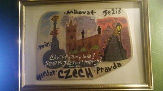 Jacki Weber: 'czech art', 2015 Acrylic Painting, Biblical.  5. 00 for any of my framed photo sized art. first one free. single jacki on twitter to request please thx ...