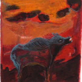 Becky Soria: 'Boar', 2011 Acrylic Painting, Abstract Figurative. Artist Description:             from the series Primitive