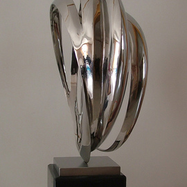 Wenqin Chen Artwork Eternal Curve No1, 2011 Steel Sculpture, Abstract