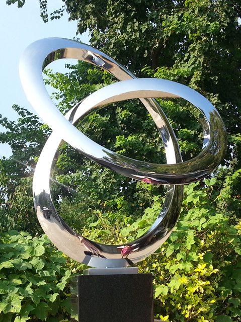 Artist Wenqin Chen. 'Infinity Curve No2' Artwork Image, Created in 2006, Original Sculpture Steel. #art #artist
