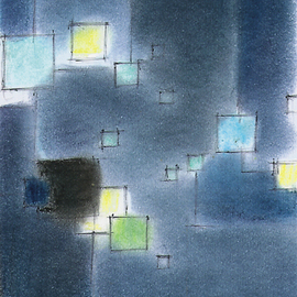 Bertrand Beaufour: 'nuit toxique', 2024 Oil Painting, Abstract Figurative. Artist Description:  Abstraction impressionniste, huile sur le thA
