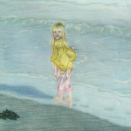 Isabella Mccartney: 'Sarah', 2008 Other Drawing, Seascape. Artist Description:   Beach, Ocean     ...