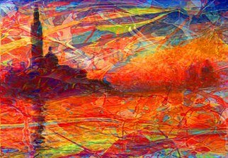 Herbert Bennett: 'Aurora', 2007 Giclee, Abstract Landscape.  The moods of space, time and energy captured in the morning light of a well know master in a diaphanous form ...