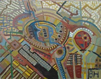 Ben Hotchkiss: 'composition 2019', 2021 Oil Painting, Abstract. it s a small abstract oil painting...