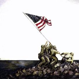 United States Marines on Iwo Jima By Ron Berry