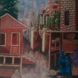 Tobi Bolaji: 'calm after rain', 2016 Oil Painting, Impressionism. 