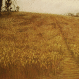 Bonie Bolen: 'November Field', 2005 Pastel, nature. Artist Description:  Pastel on colored paper. ...