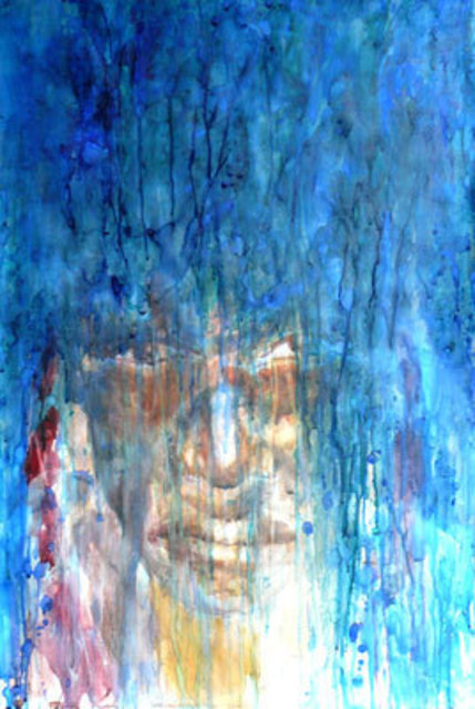Boudewijn Korsmit  'Dani Portrait 2', created in 2008, Original Watercolor.