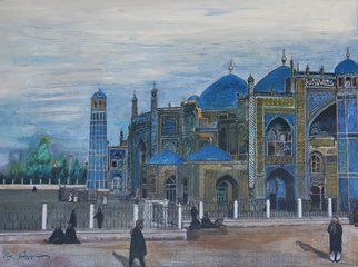 Boz Vakhshori: 'Mazar i Sharif', 2009 Oil Painting, Architecture.  Mazar- i- Sharif( Afghanestan)  ...