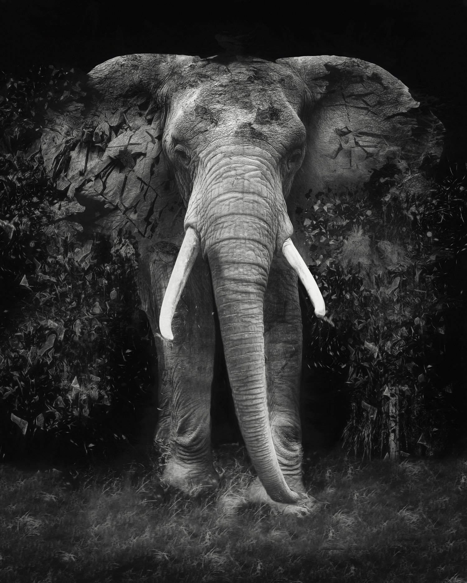 Erik Brede: 'The Disappearance ', 2019 Black and White Photograph, Conceptual. 80x100cm  90x110cm Unframed Pop Art in a limited edition of 10 + 1AP...