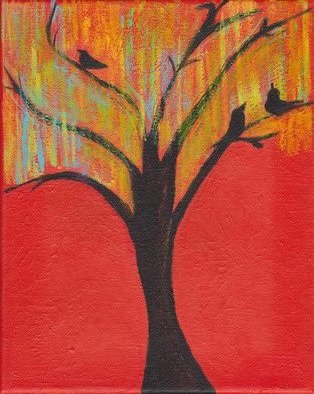 Betty Refour: 'Sunshine and Blue Skies', 2010 Acrylic Painting, Trees. Artist Description:     contemporary painting done using acrylics on wrapped canvas    ...