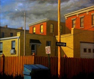 Christopher Brennan: 'Alley Dream', 2012 Oil Painting, Cityscape. 