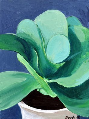 Artist: Brikena Berdo - Title: flower 07 - Medium: Oil Painting - Year: 2018