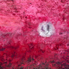Bridget Busutil: 'moonlight', 2015 Encaustic Painting, Abstract Landscape. Artist Description: Moonlight...