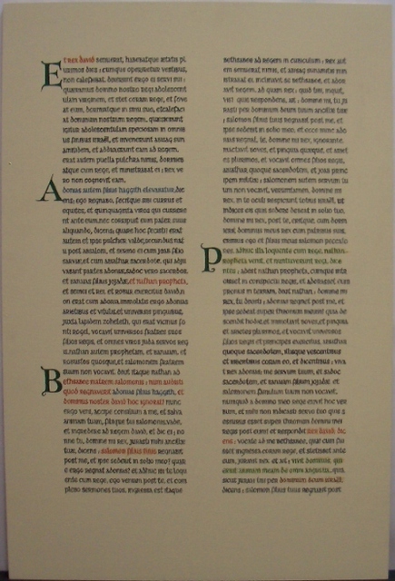Pentagram Carolingiantoad  'Kings Folio I', created in 2010, Original Calligraphy.