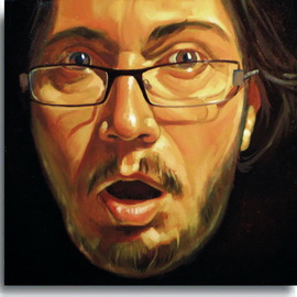 Calin Bogatean: '    Selfportrait', 2010 Oil Painting, Portrait. Artist Description:     Figurative paintings, art, made in the manner hiperrealista, original creation in Technique: Oil painting on canvas ...