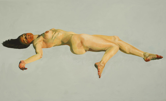 Christophe Bourely  'Lie Lay 5', created in 2011, Original Painting Oil.