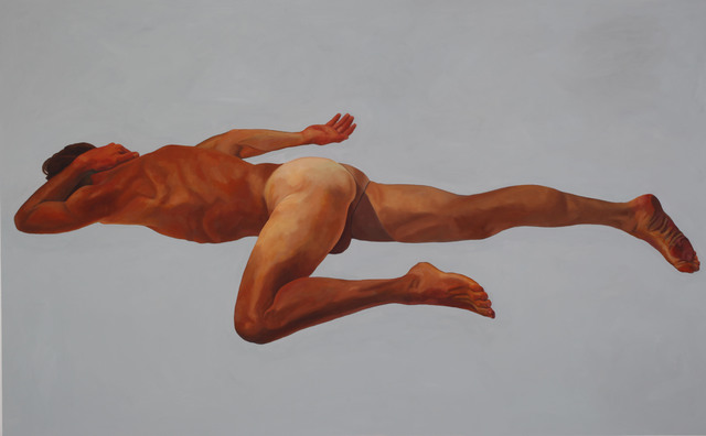 Christophe Bourely  'Lie Lay 6', created in 2011, Original Painting Oil.