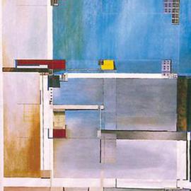 Christian Culver: 'Coalescent Constructions 5', 1998 Mixed Media, Architecture. Artist Description: Pastel/ mixed media on heavy archival 100 lb drawing paper.Uses 