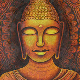Chandru Hiremath: 'buddha-csh0010', 2014 Acrylic Painting, Buddhism. Artist Description: Buddha...