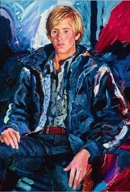 Artist Doyle Chappell. 'Billy' Artwork Image, Created in 1972, Original Painting Oil. #art #artist