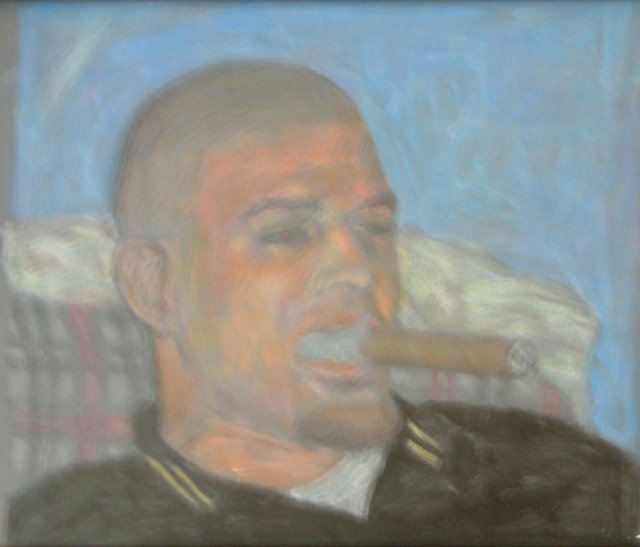 Artist Charles Wesley. 'Skinhead' Artwork Image, Created in 2002, Original Painting Acrylic. #art #artist