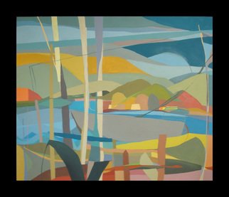 Michelle Daly: 'where land meets water', 2010 Oil Painting, Abstract Landscape.  oil, abstract, ...