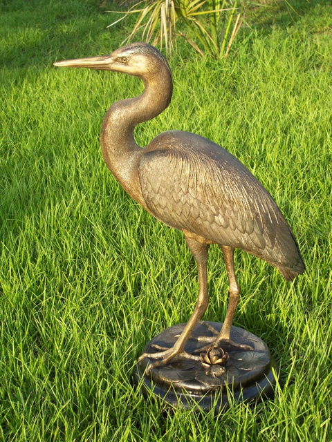 Chris Dixon  'Great Blue Heron Lifesize', created in 2014, Original Sculpture Mixed.