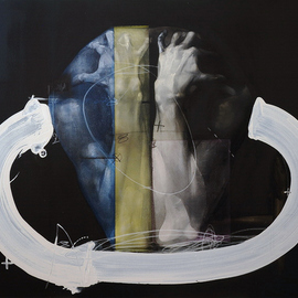Christo Kasabov: 'MEDITATION', 2009 Oil Painting, Abstract Figurative. 