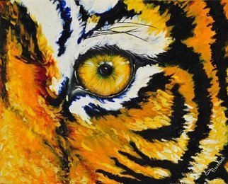 Cindy Pinnock: 'tiger', 2017 Oil Painting, Wildlife. Tiger, Bengal tiger, wildlife art, safari painting, animal, safari, big cat, jungle cat, zoo ...