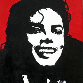 Caroline Jarvinski: 'Michael Jackson', 2012 Acrylic Painting, Other. Artist Description:  michael jackson pop art    ...