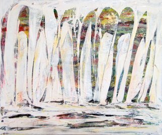 Artist: Caren Keyser - Title: white abstract 3 - Medium: Acrylic Painting - Year: 2019