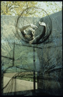 Claudia Nierman: 'Meditation', 1997 Cibachrome Photograph, nudes.  Part of a Series on Architecture.This image is also available printed on canvas 57 x 80; and in cibachrom 32x 45. ...