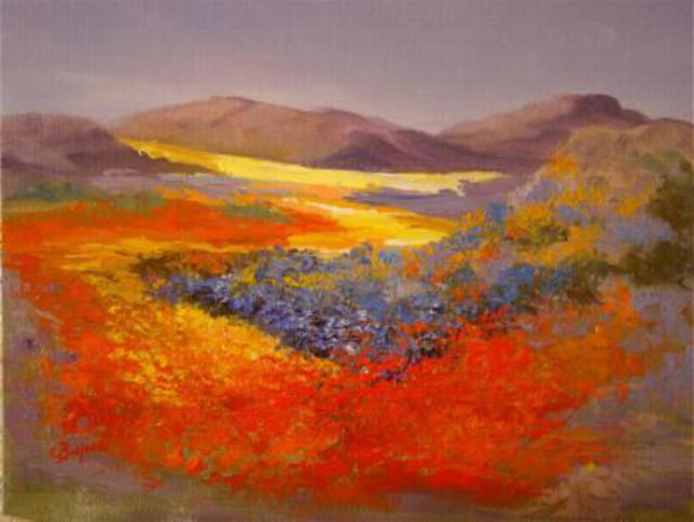 Colleen Balfour  'Namaqualand Dream', created in 2009, Original Painting Oil.