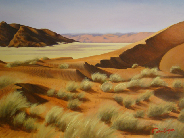Artist Colleen Balfour. 'Namibia Dunes 1' Artwork Image, Created in 2013, Original Painting Oil. #art #artist