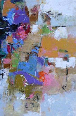Elizabeth Chapman: 'Eutaxy', 2016 Acrylic Painting, Abstract.   Modern expressionistic abstract painting measures 24W x 36h on a gallery wrap canvas with the 1. 5 depth sides painted white. Initialed on the side, signed and dated by the artist on the back side. Professional quality materials. Ready to hang. ORIGINAL 2016For more information or to purchase contact...