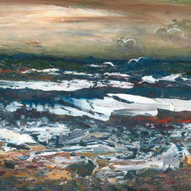 Lisa Counts: 'water III', 2003 Oil Painting, Seascape. Artist Description: Oil on masonite. ...