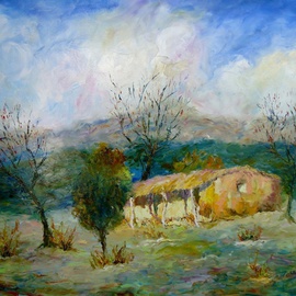 Cecilia Revol Nunez: 'CONSTRUCCIONES CENTENARIAS ', 2013 Oil Painting, Landscape. Artist Description:                                                             Figurative Painting of North of Argentina, its people and customs. Oil on canvas with painting knife.                                                            ...
